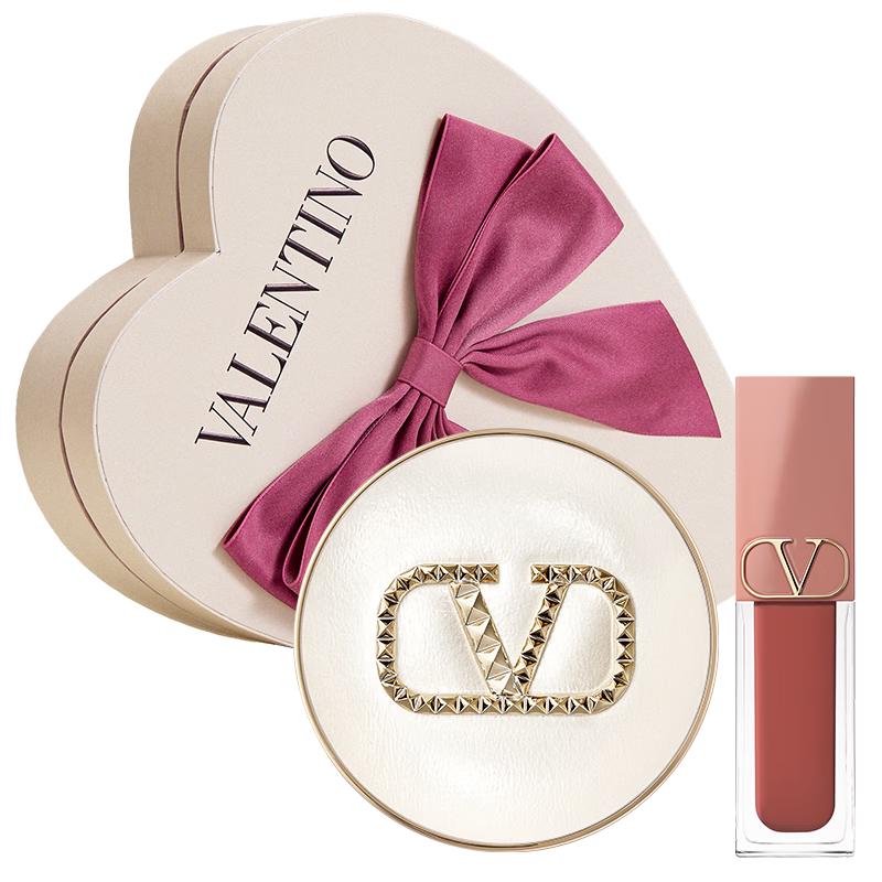 VALENTINO 唇霜151R+白气垫LN2唇霜气垫礼盒女 1025元（需用券）