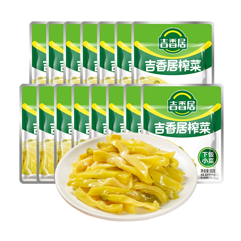 吉香居 榨菜下饭小菜30g*15袋 券后9.9元