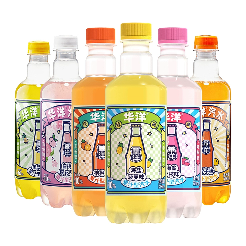 华洋 果味汽水 375ml*6瓶 ￥18.9