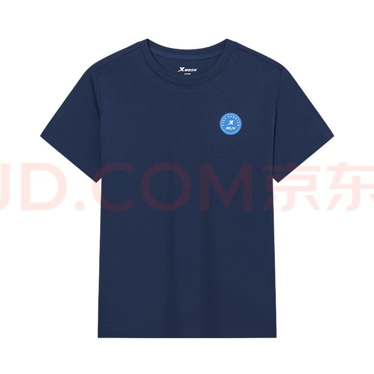 特步 夏季100%纯棉透气 速干短袖 男女童任选 22.4元（需买2件，需用券）