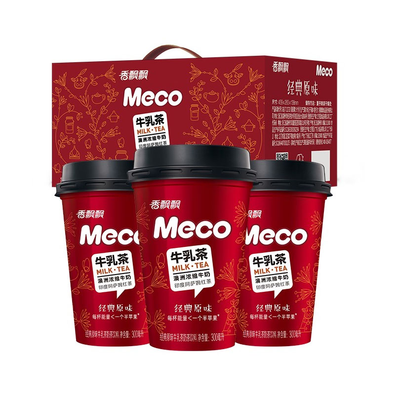 Meco 牛乳茶300ml*6杯经典原味杯装奶茶即饮奶茶饮料 29元（需用券）