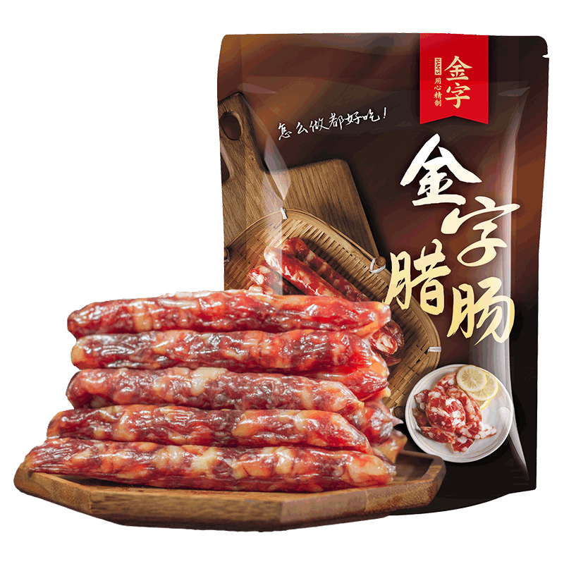 88VIP：金字 风味腊肠 500g 14.8元