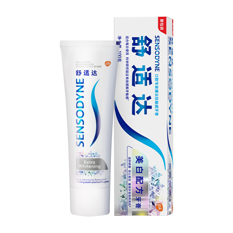 舒适达 基础护理系列 抗敏感美白配方牙膏 100g 13.18元