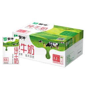 MENGNIU 蒙牛 纯牛奶 250ml×18包整箱 30.9元