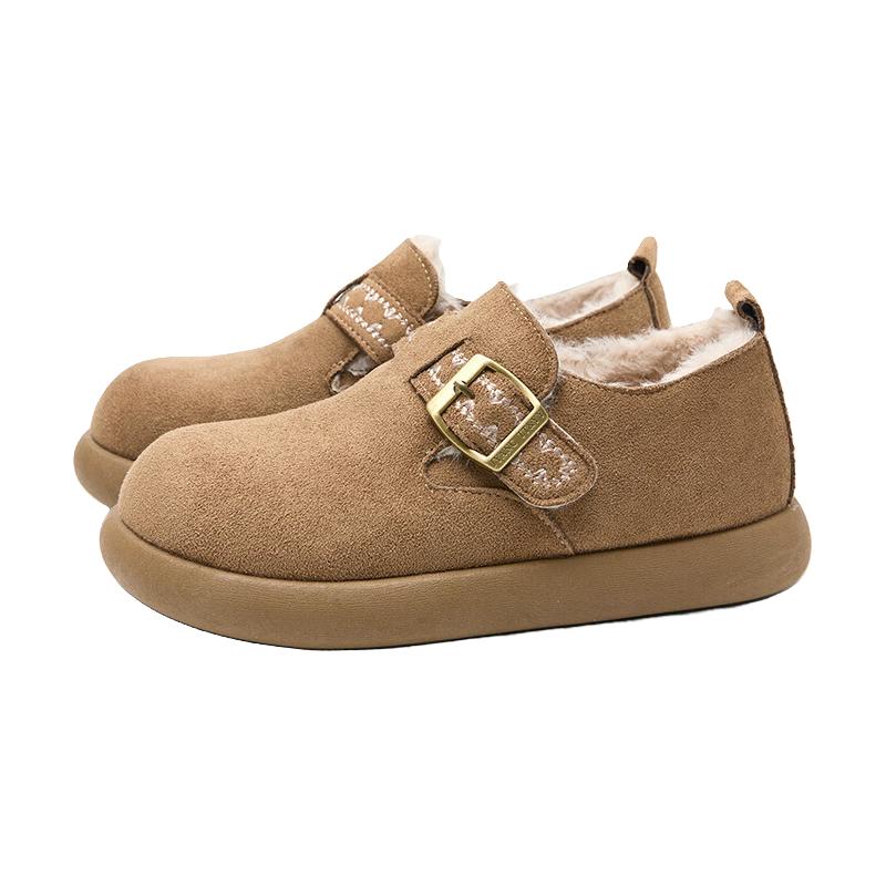 西遇 女士加绒厚底勃肯雪地鞋 卡其 72.5元（需用券）