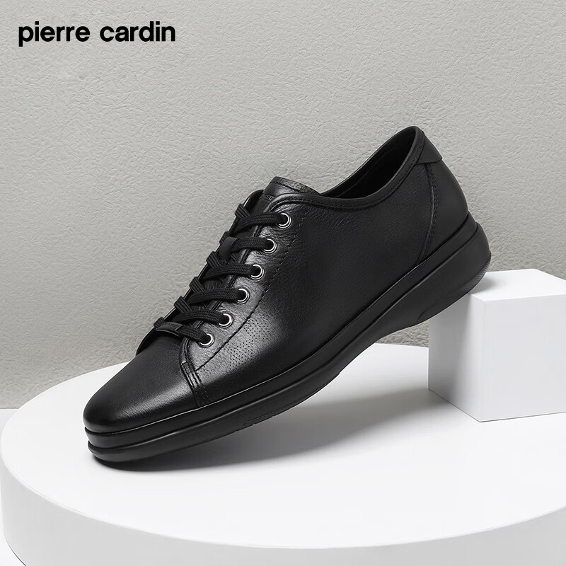 皮尔·卡丹 皮尔卡丹（pierre cardin）24夏季新款简约经典牛皮休闲鞋男鞋