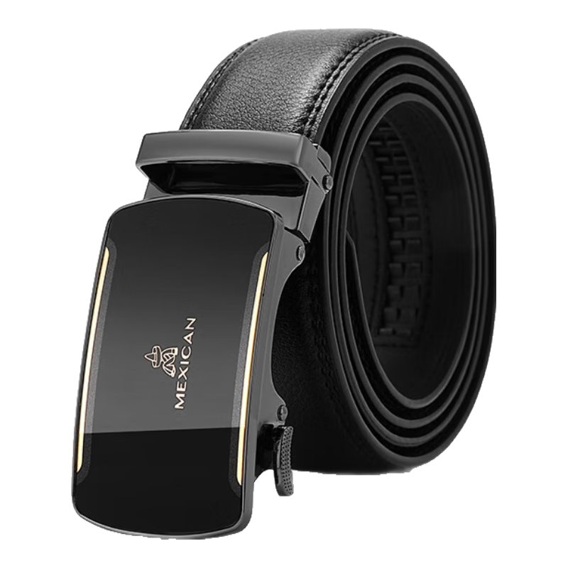 稻草人 男士皮带自动扣真牛皮商务腰带休闲潮流裤带 26元