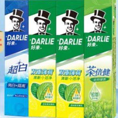 PLUS会员：DARLIE 好来 牙膏 双重薄荷90g*2+龙井绿茶90g+经典超白90g 25.65元包邮