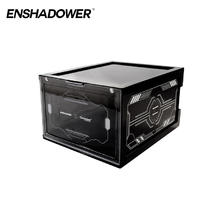 ENSHADOWER 隐蔽者 CIRCLECLEAN联名鞋盒黑色透明鞋柜篮球鞋收纳盒 136元（需买2件
