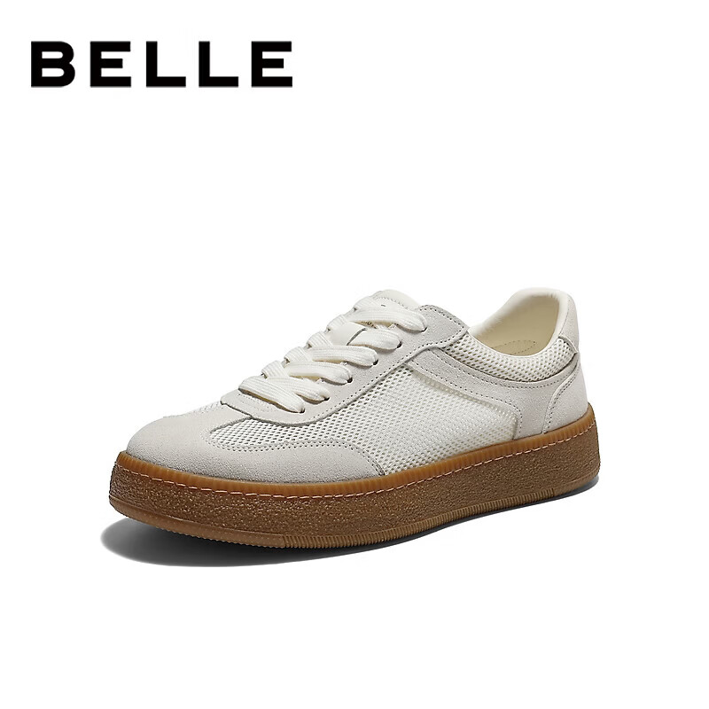 百丽 厚底德训休闲板鞋 B5PA2366DA1BM6265 168.78元