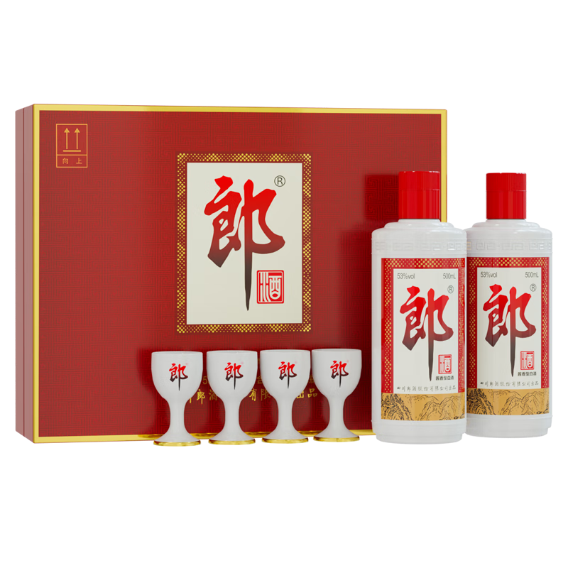 年货节:郎酒 酒普郎 53° 酱香型 500ml 2瓶 270.25元