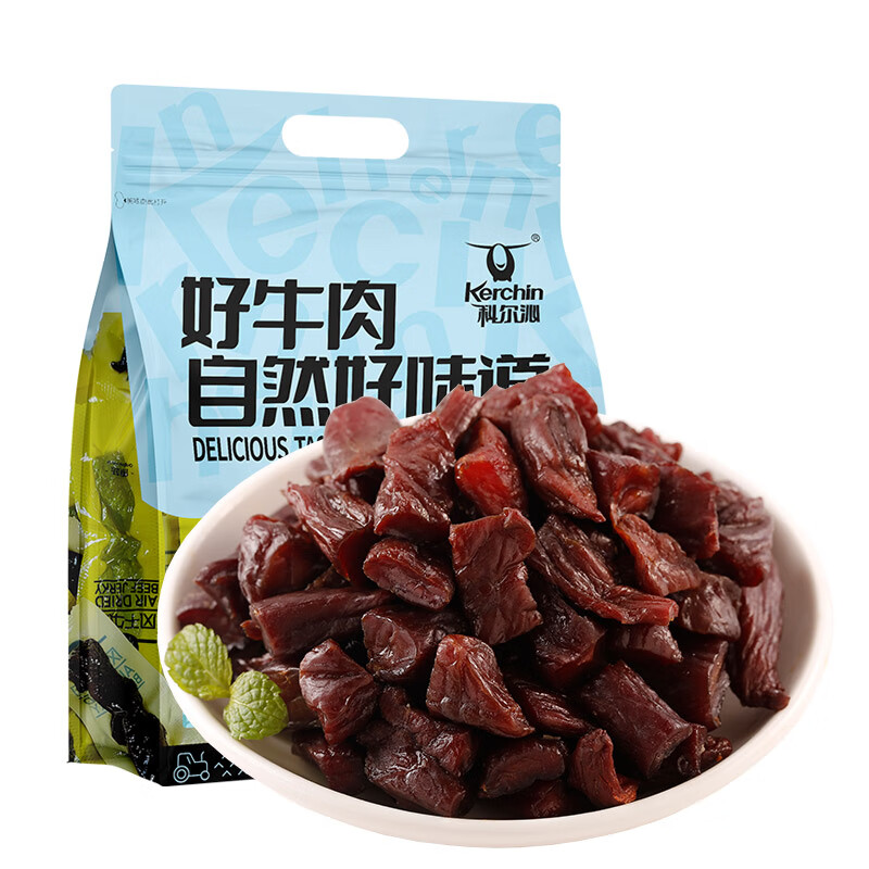 移动端：科尔沁 手撕风干牛肉 原味800g 小块肉干肉铺零食 短保源头直发 68.1