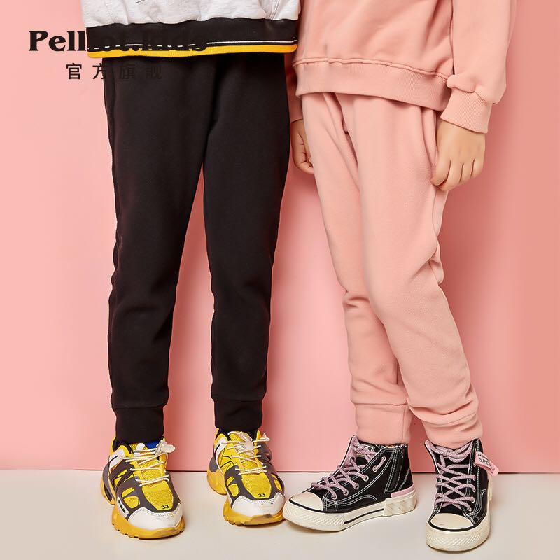 PELLIOT 伯希和 儿童保暖长裤 摇粒绒运动裤加绒款90-160cm 39元（需用券）