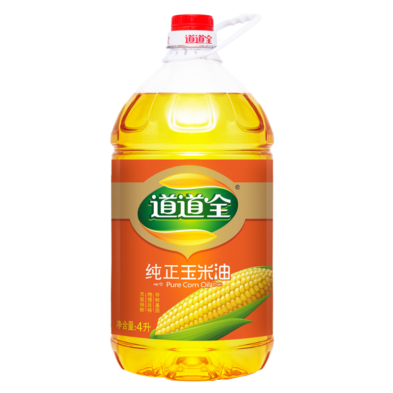 道道全 纯正玉米油 4L/桶（3人团） 38.9元