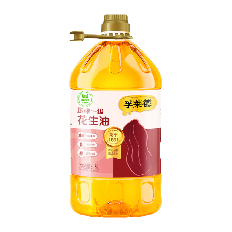 喵满分 孚莱德 压榨一级特香花生油5L ￥63.4