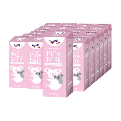 88VIP：纽仕兰 A2β-酪蛋白全脂纯牛奶 200ml*24盒粉色 79.8元包邮（多重优惠）