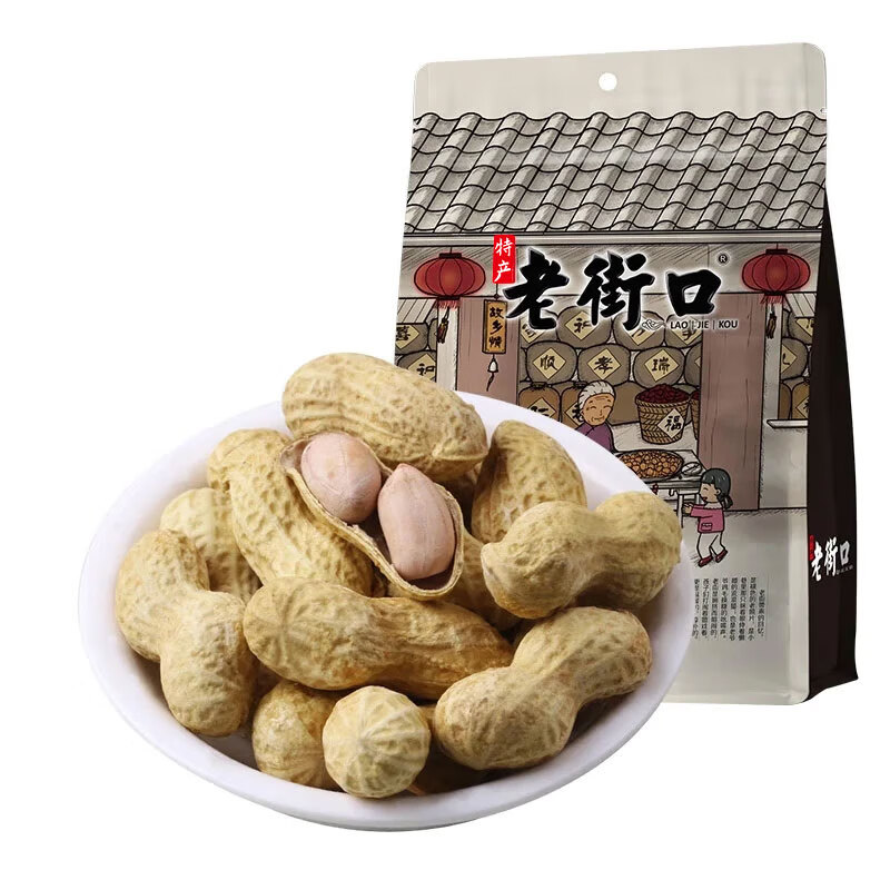 老街口 奶香味花生 400g*4袋 29.9元（需用券）