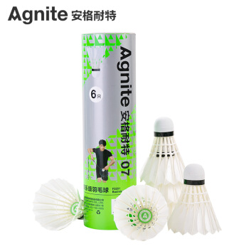 Agnite 安格耐特 得力 deli 鹅毛羽毛球 6只装 39.5元