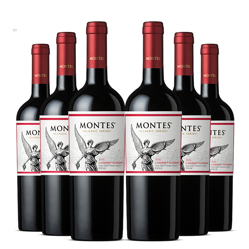 88VIP：MONTES 蒙特斯 经典系列 赤霞珠干红葡萄酒 750ml*6瓶 324.86元（需用券）