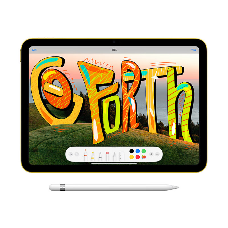 苹果 Apple iPad(第 10 代)10.9英寸平板电脑 2022年款(256GB WLAN版/学习办公娱乐/MPQC