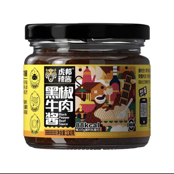 虎邦 鲁西风味 黑椒牛肉酱 130g 4.9元（需用券）