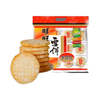 88VIP、需福袋：Want Want 旺旺 膨化食品雪饼 400g*5件 返后67.8元包邮（合13.56元/