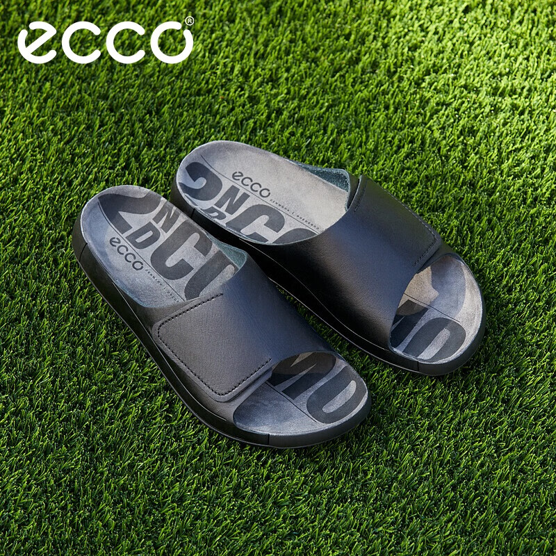 ecco 爱步 拖鞋女 夏季凉拖鞋外穿软皮勃肯鞋 352.55元（需用券）