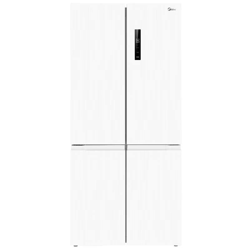 PLUS会员: 美的 540L 十字对开门制冰盒冰箱四开门家用双系统双循环PT净味一级能效风冷无霜电冰箱 流苏 MR-540WSPZE 3283元包邮