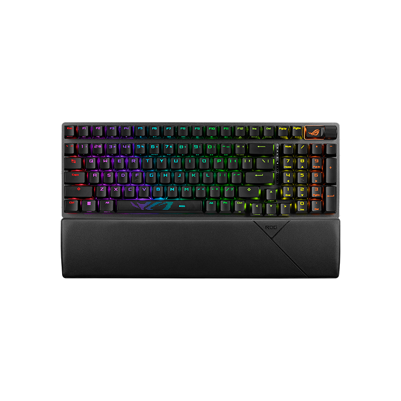 ROG 游侠2 98无线版机械键盘 有线/无线/蓝牙三模游戏键盘96配列 NX雪武白轴 RG