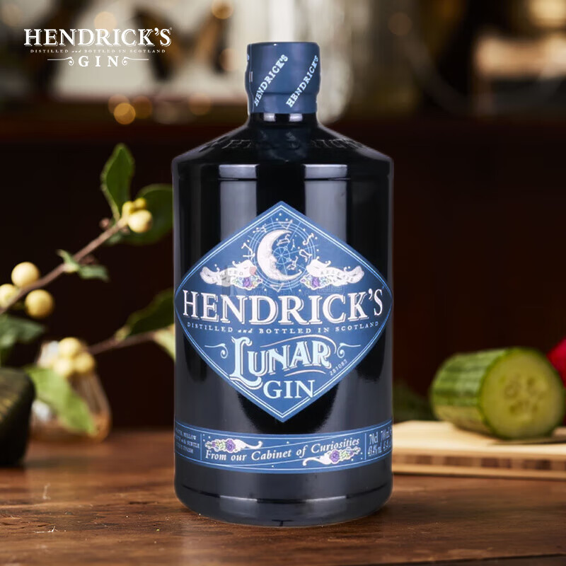 Hendrick's 亨利爵士 月亮金酒苏格兰洋酒杜松子酒 700ml 284元
