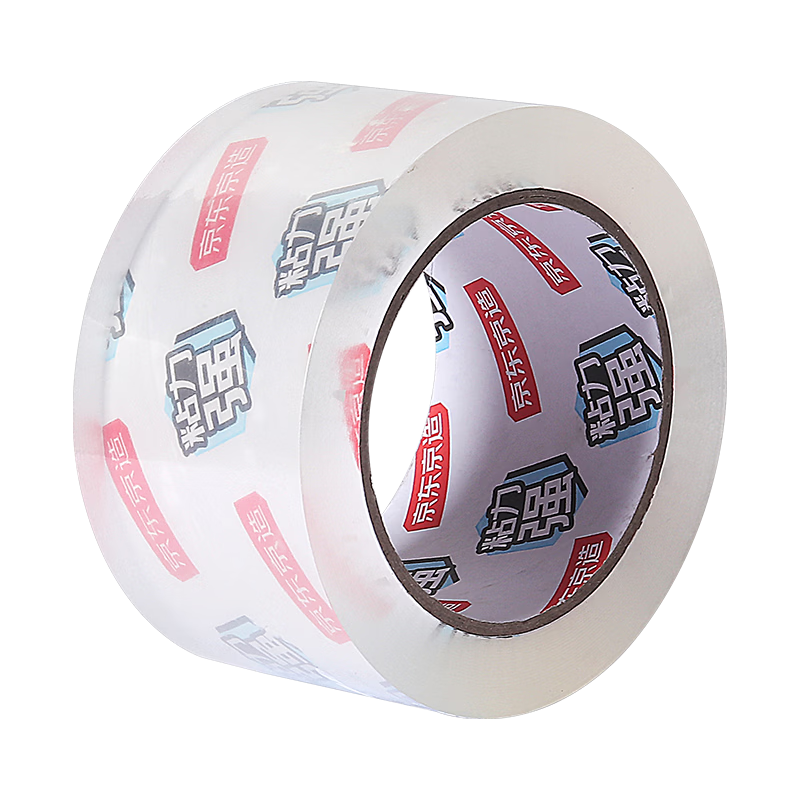 京东京造 高透明胶带封箱胶带60mm*100y*50μm(91.4m/卷) 宽胶带快递打包家用办公