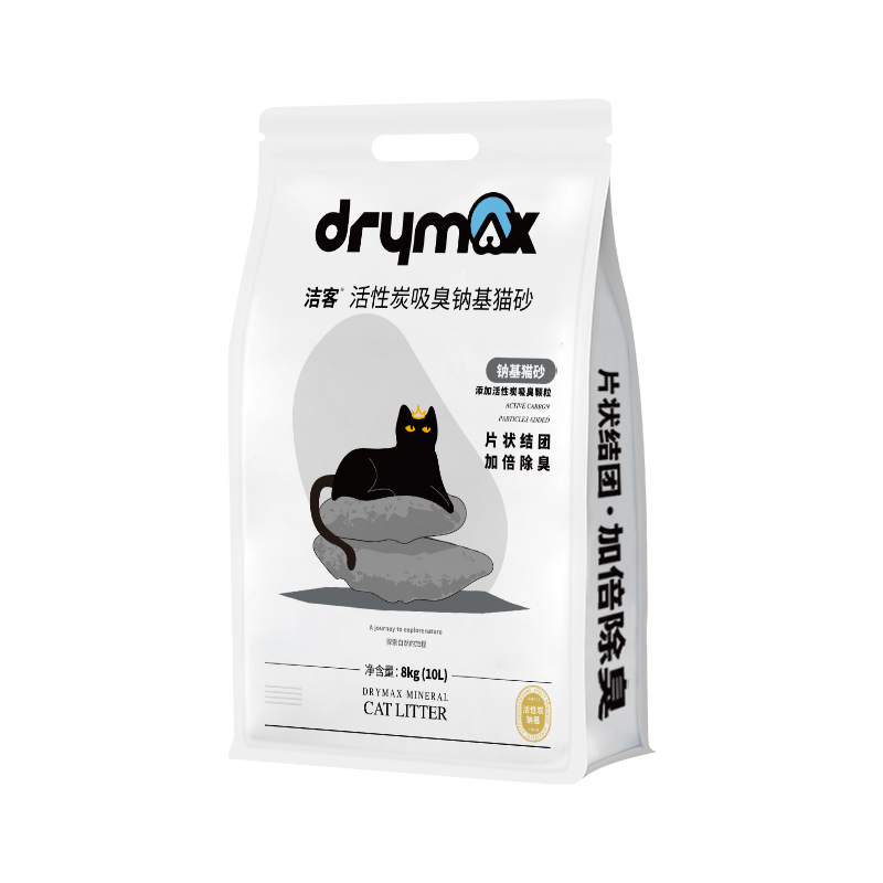 88VIP：DRYMAX 洁客 活性炭吸臭钠基猫砂10L 16.47元（需买3件，需用券）