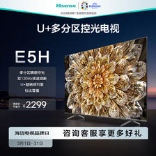 Hisense 海信 55E5H 55英寸4K超清120Hz 2099元（需用券）