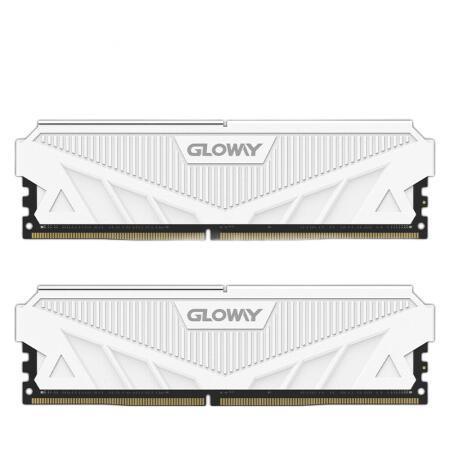 PLUS会员：GLOWAY 光威 天策系列 DDR4 3200MHz 马甲条 台式机内存 皓月白 16GB 8GBx2 