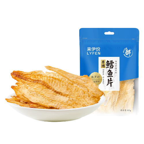 LYFEN 来伊份 香烤鳕鱼片 60g 10.9元