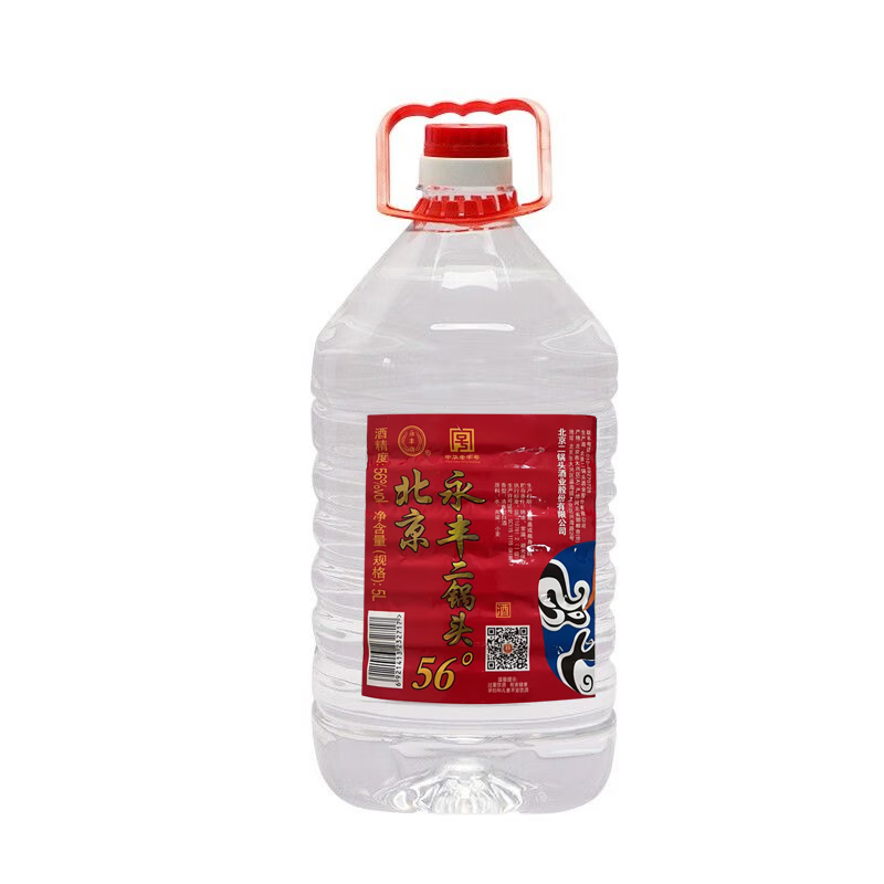YONGFENG 永丰牌 北京二锅头桶装纯粮散装清香型白酒 56度 5L 1桶 88元（需用券
