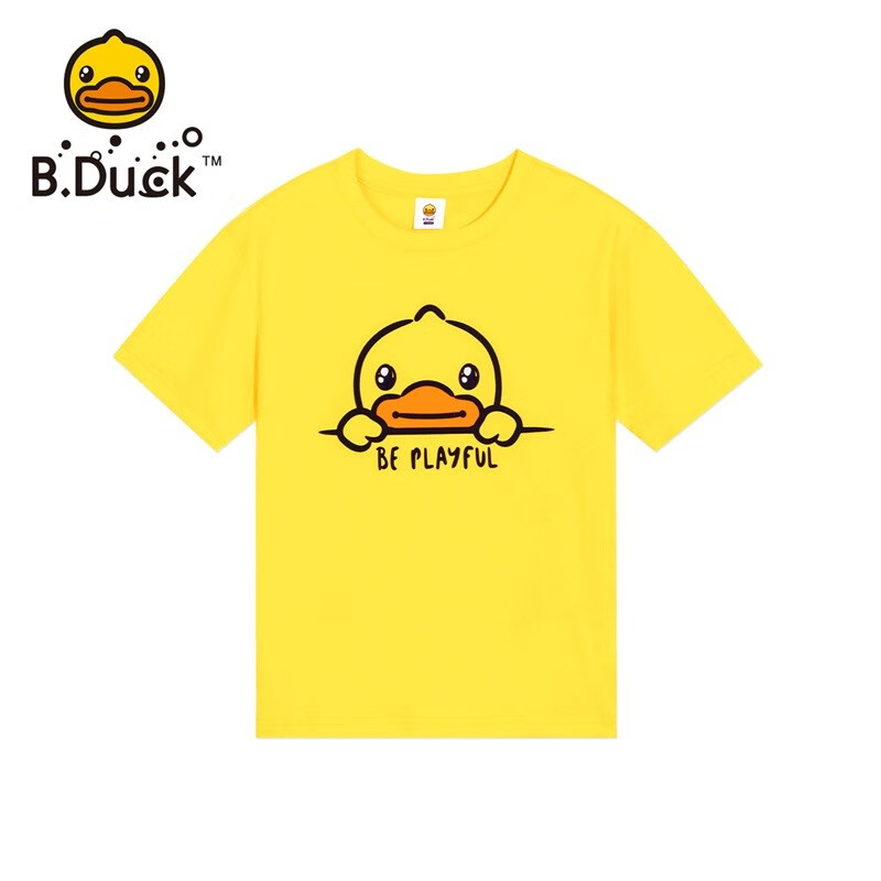 B.Duck 小黄鸭童装儿童T恤 阳光黄（多款可选） 34.5元（需买2件，需用券）