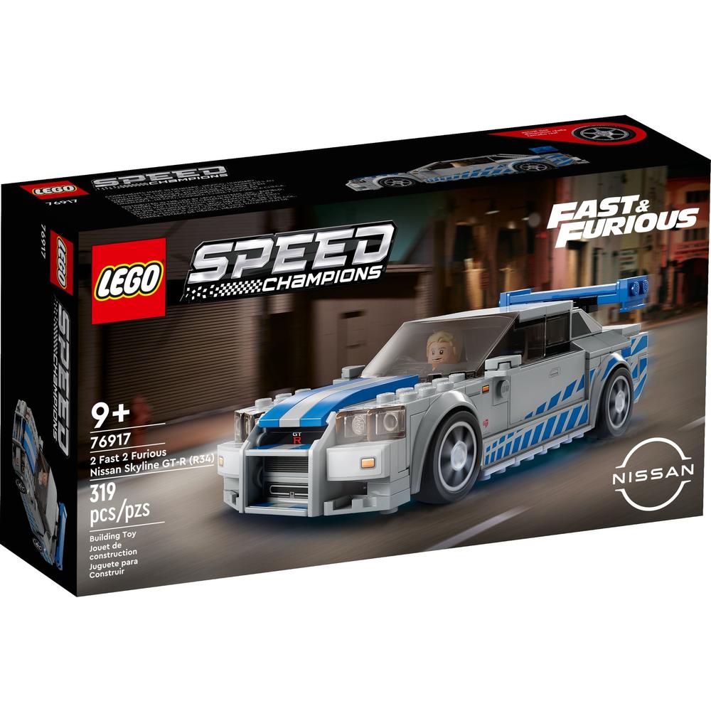 88VIP：LEGO 乐高 Speed超级赛车系列 76917 日产 Skyline GT-R (R34) 132.05元包邮（双重