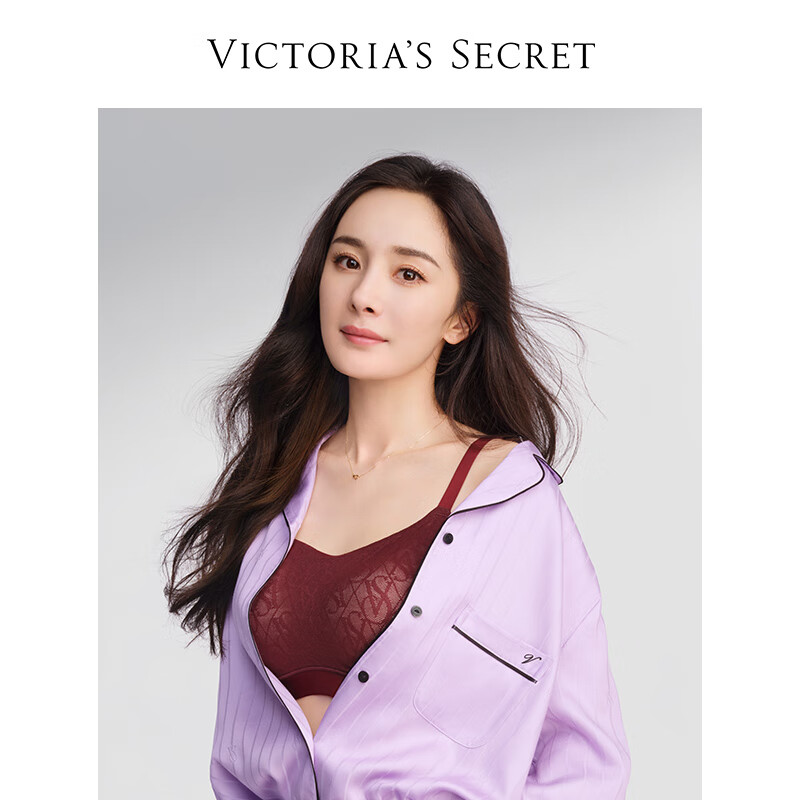 VICTORIA'S SECRET Q弹软支撑果冻条小雏菊老花蕾丝返定杯薄杯无钢圈背心 05P8 112