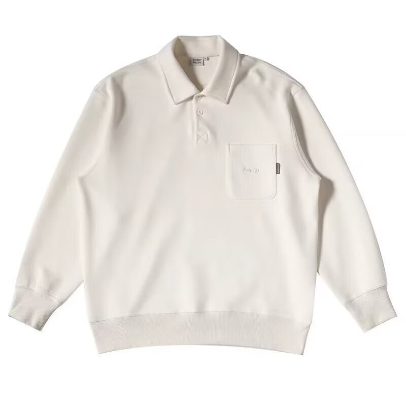 杜里尼 日系休闲纯色长袖polo衫 48元（需用券）