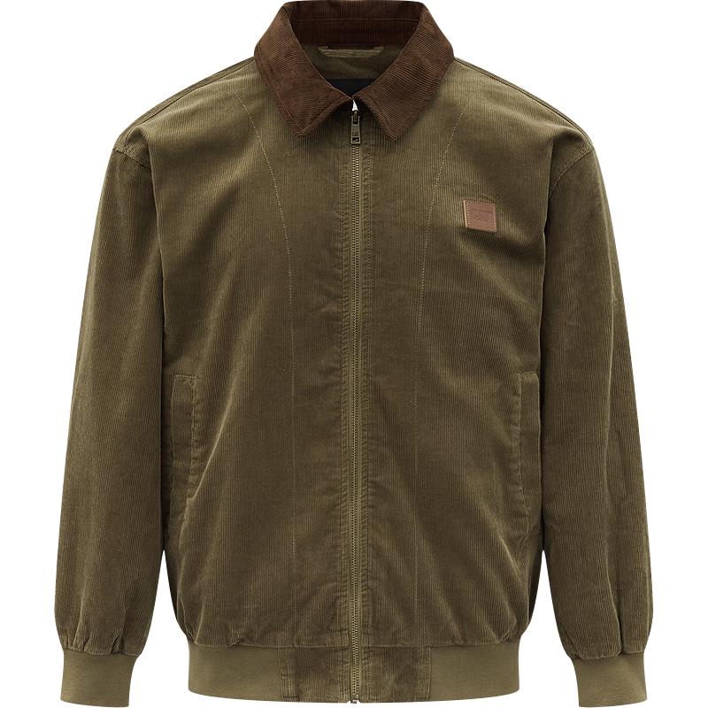 CAT 卡特25秋季男士经典复古刺绣工装风哈灵顿夹克 浅军绿色 XL 398.35元