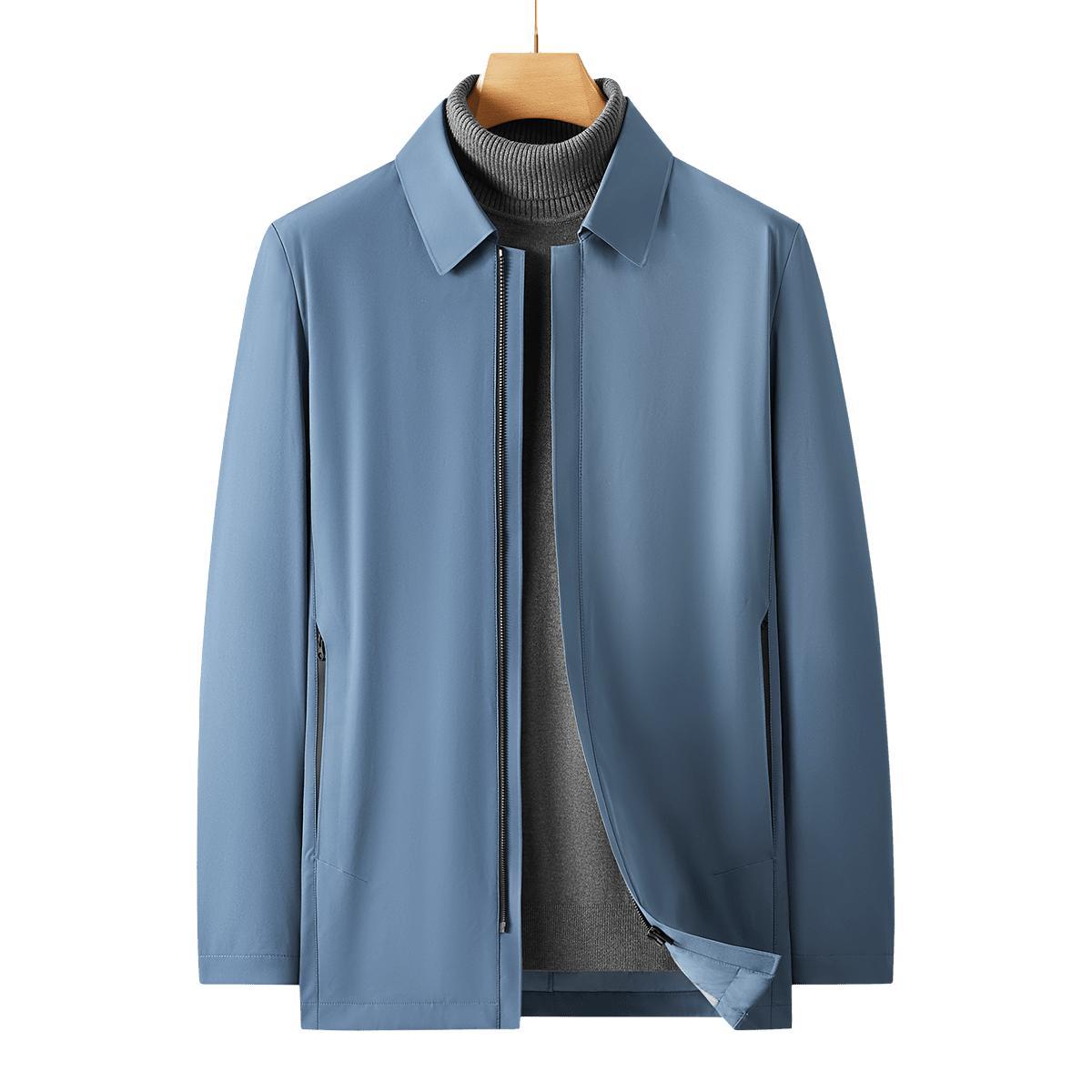 雅戈尔 2025春秋季商务休闲简约利落男士单风衣外套 187元