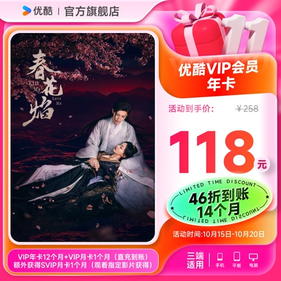 YOUKU 优酷 VIP会员年卡 14个月 118元（需用券）