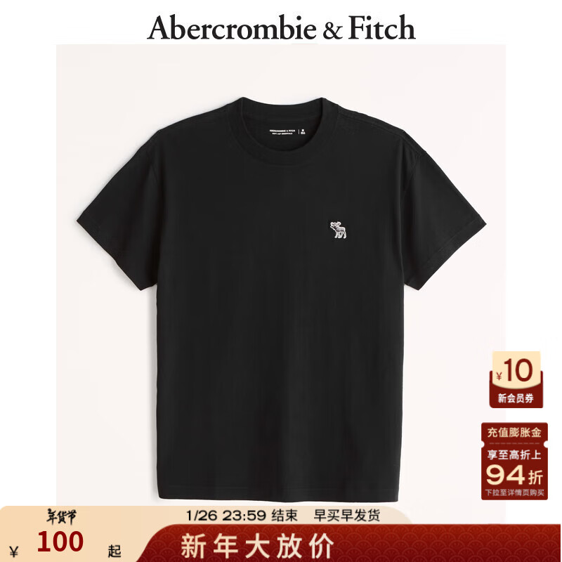 Abercrombie & Fitch 小麋鹿 男士圆领短袖T恤 KI124-9135 ￥99.4