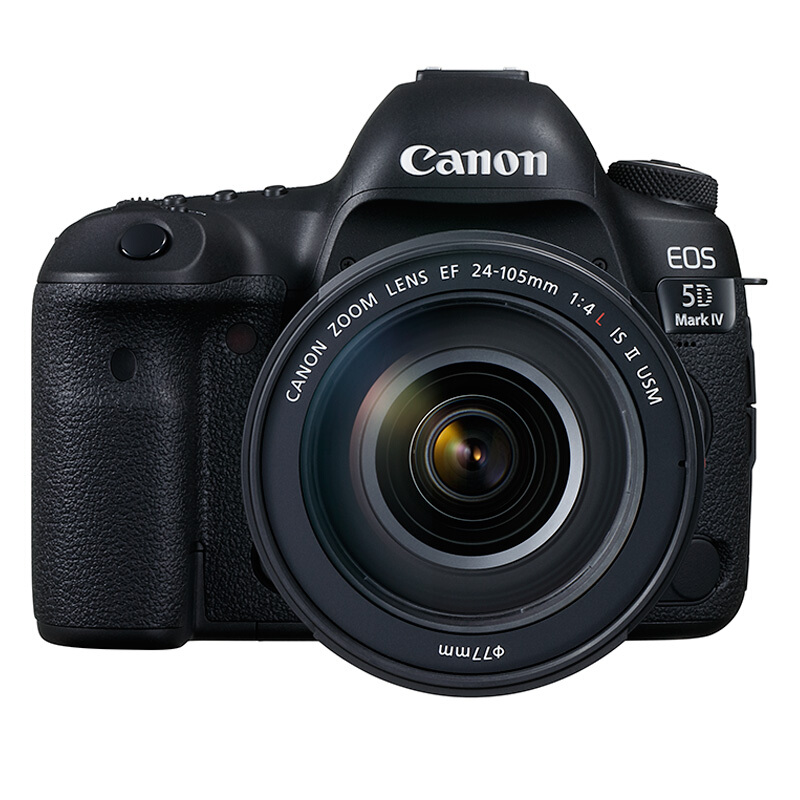 Canon 佳能 EOS 5D Mark IV 全画幅 数码单反相机 黑色 EF 24-105mm F4L IS II USM 变焦镜