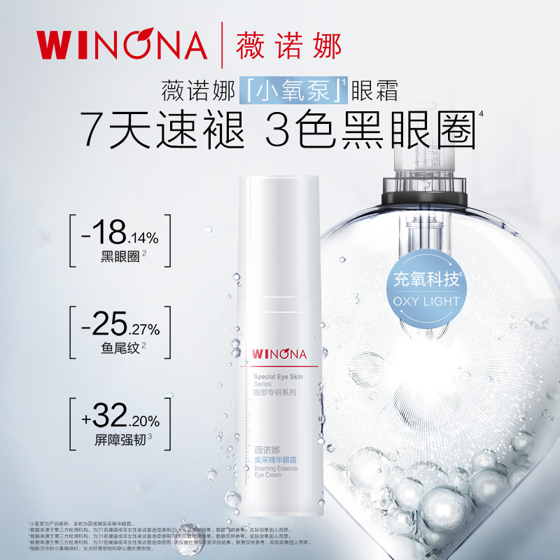 活动特惠】抢！薇诺娜奕采精华眼霜5g改善黑眼圈派样 效期剩8个月 6.63元（