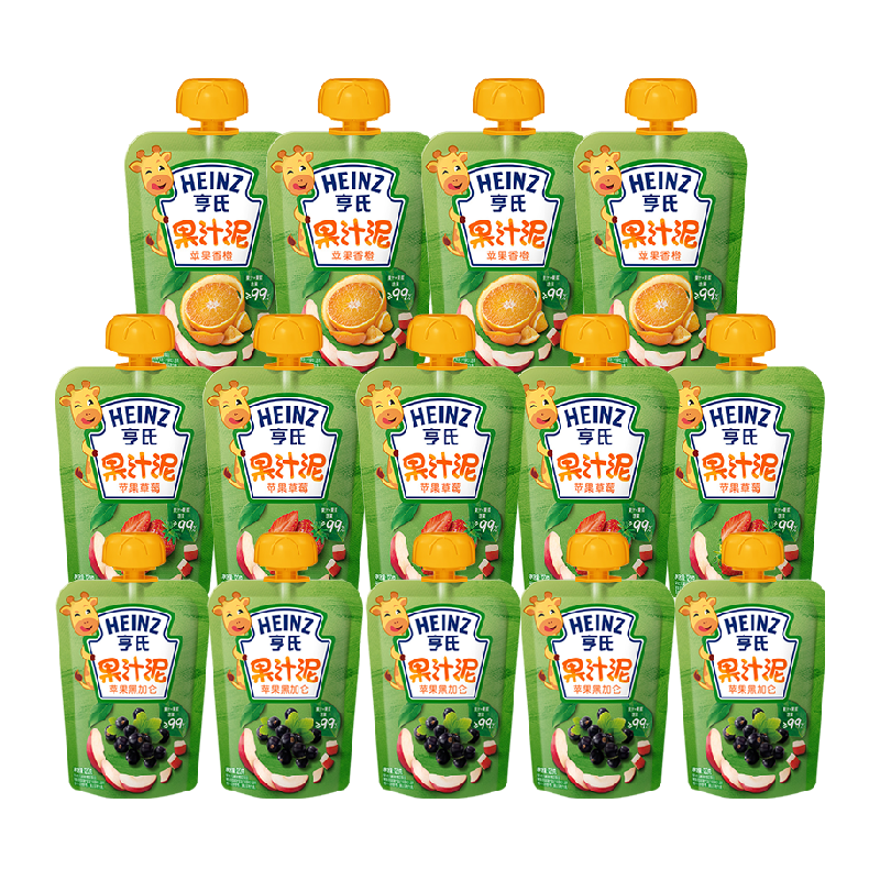 Heinz 亨氏 宝宝水果泥 120g*14袋 礼盒装 ￥49.92