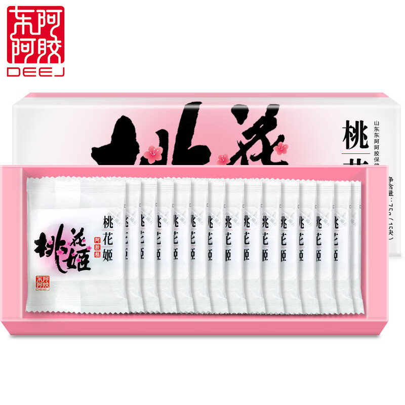 DEEJ 东阿阿胶 桃花姬阿胶糕 350g礼盒（桃花姬+阿胶枣组合） 89.5元（需买2件