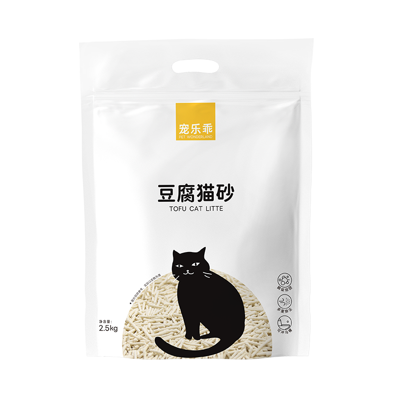 宠乐乖豆腐混合猫砂2.5kg 券后7.9元