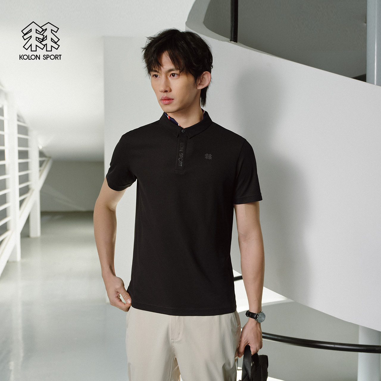 KOLON SPORT 男女款户外运动POLO衫 LHPT4MTT57V 491.47元包邮（3期免息）